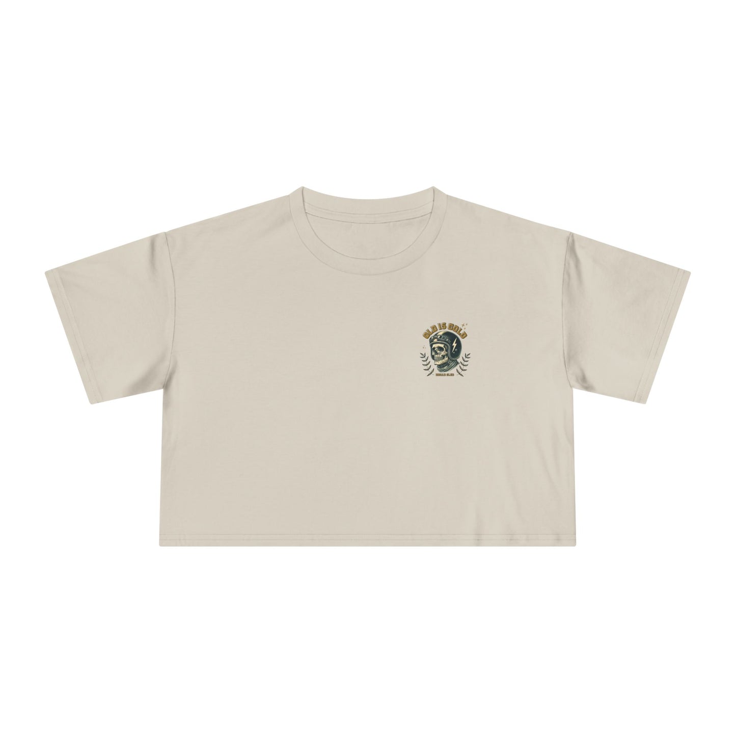 'Old is Gold' Wrenched & Cropped – Women’s Crop Tee