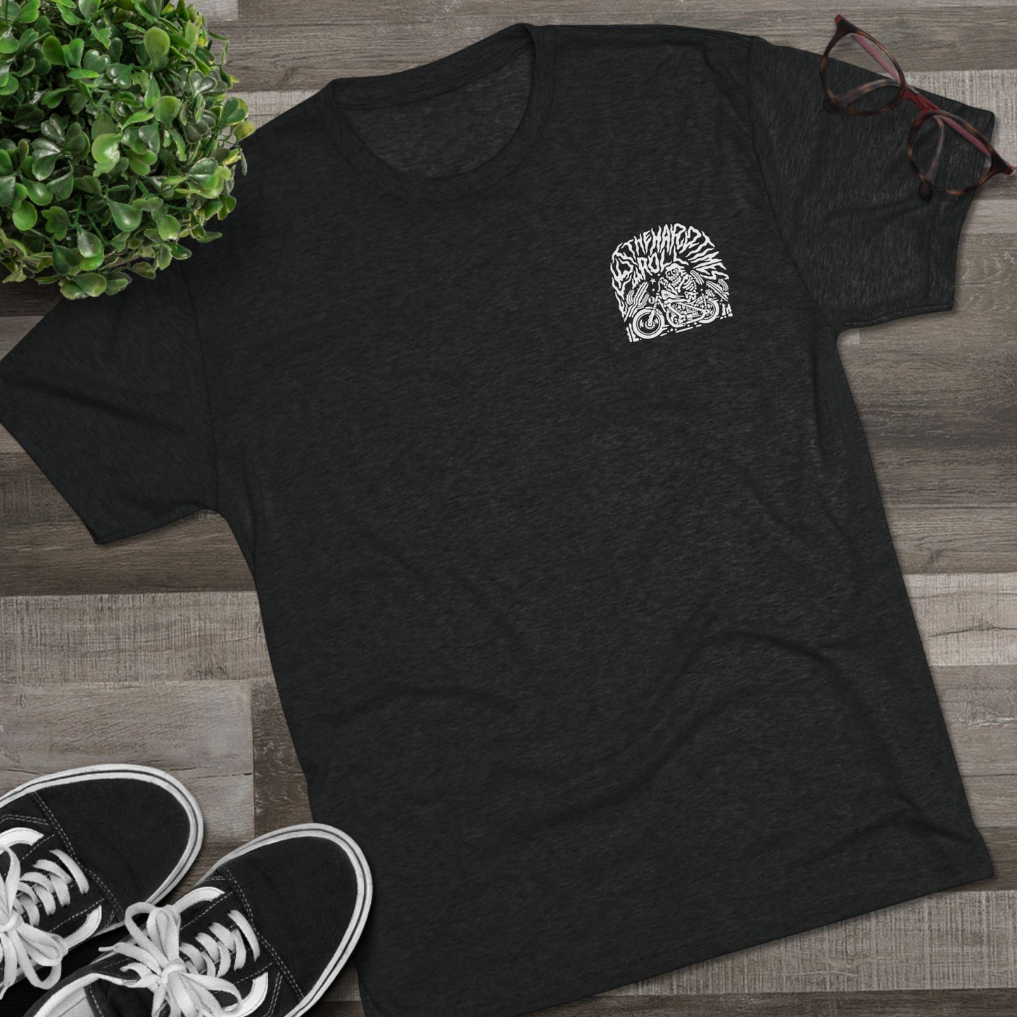 Let The Hard Times Roll | Tri-Blend Tee | Dread Sled Motorcycle Apparel