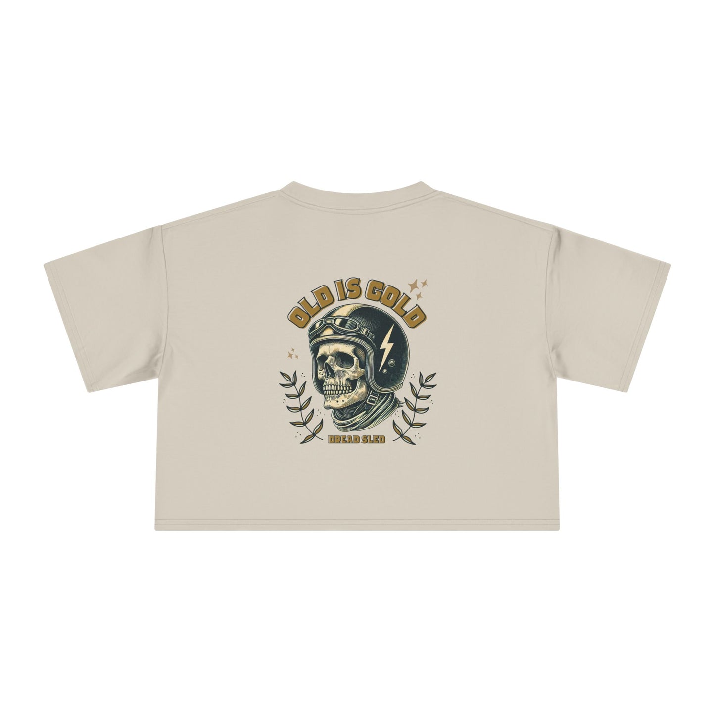'Old is Gold' Wrenched & Cropped – Women’s Crop Tee