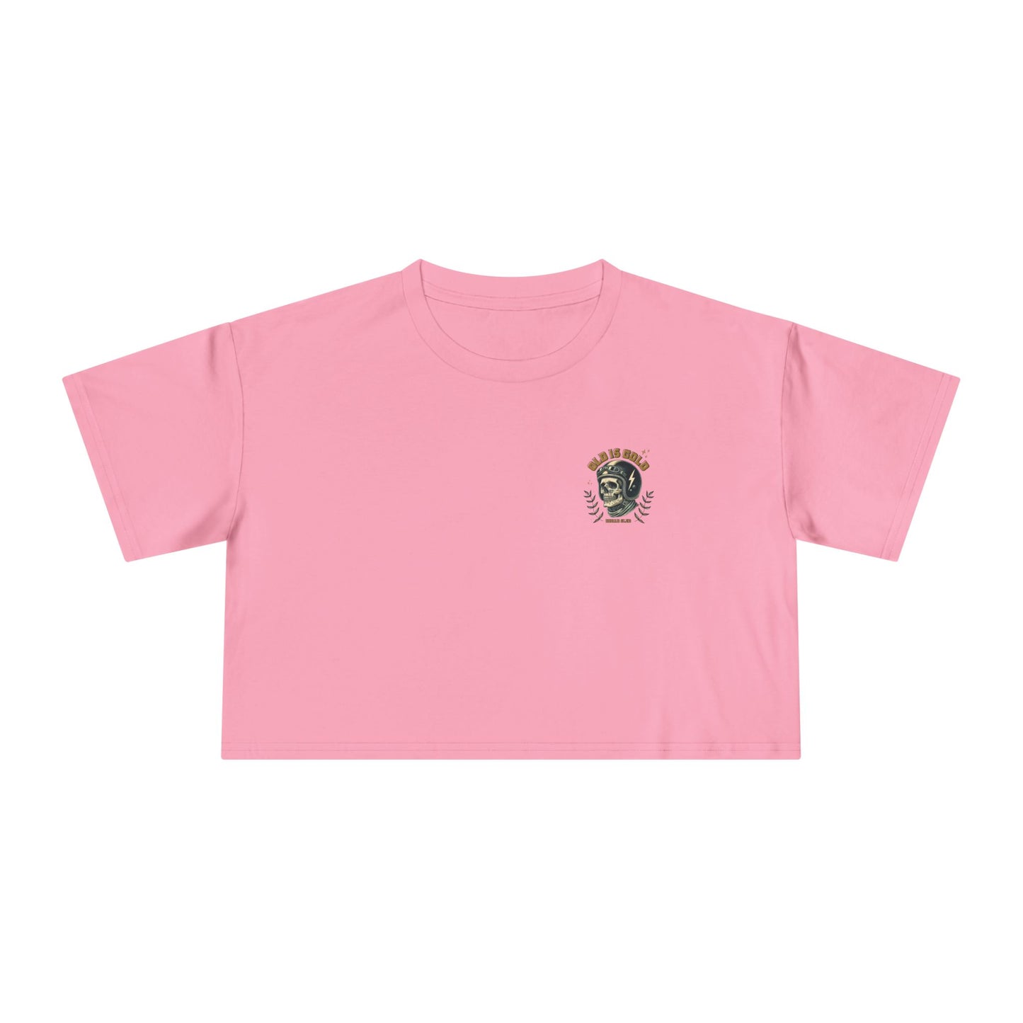 'Old is Gold' Wrenched & Cropped – Women’s Crop Tee