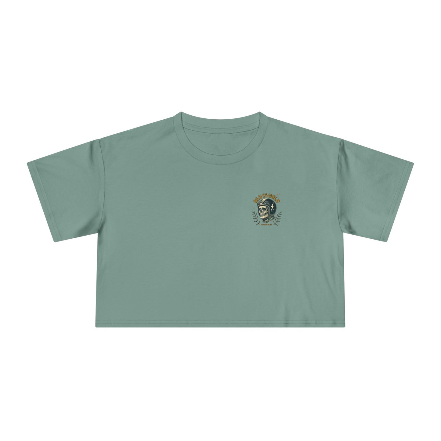 'Old is Gold' Wrenched & Cropped – Women’s Crop Tee