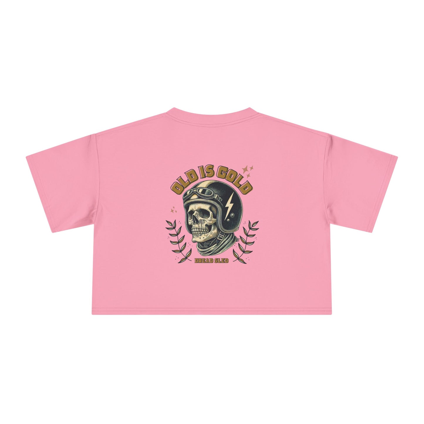 'Old is Gold' Wrenched & Cropped – Women’s Crop Tee