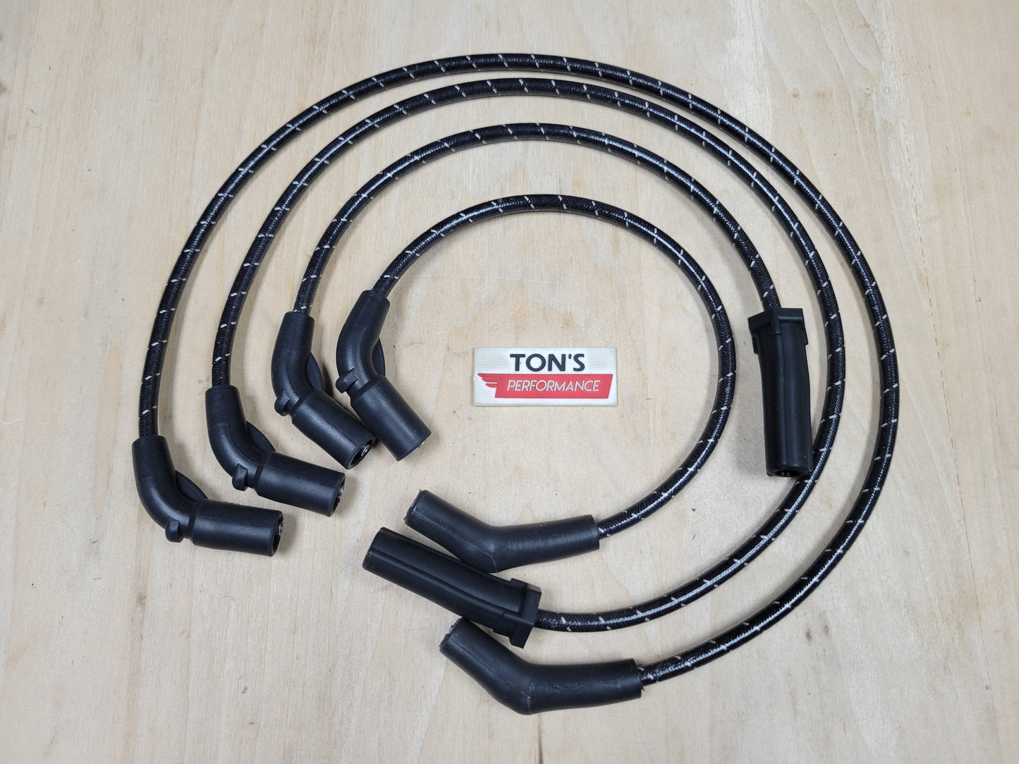 Cloth Braided 8mm Harley Davidson 2017-2023 M8 Road King / Street Glide FLHX Spark Plug Wires