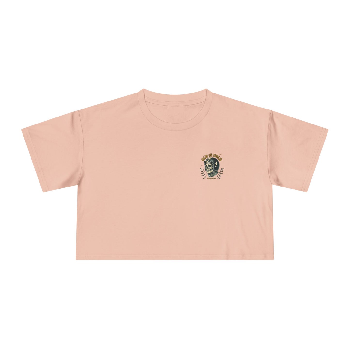 'Old is Gold' Wrenched & Cropped – Women’s Crop Tee