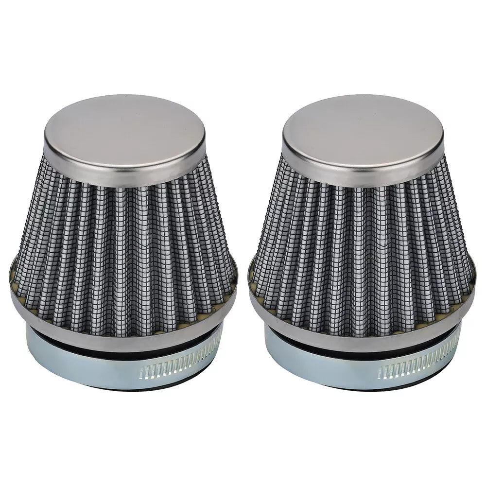 2pcs Hipa 54mm Air Filters Chrome Cone for Suzuki GS1000 GS750 GT550 GS700 GS850 Kawasaki Yamaha Honda