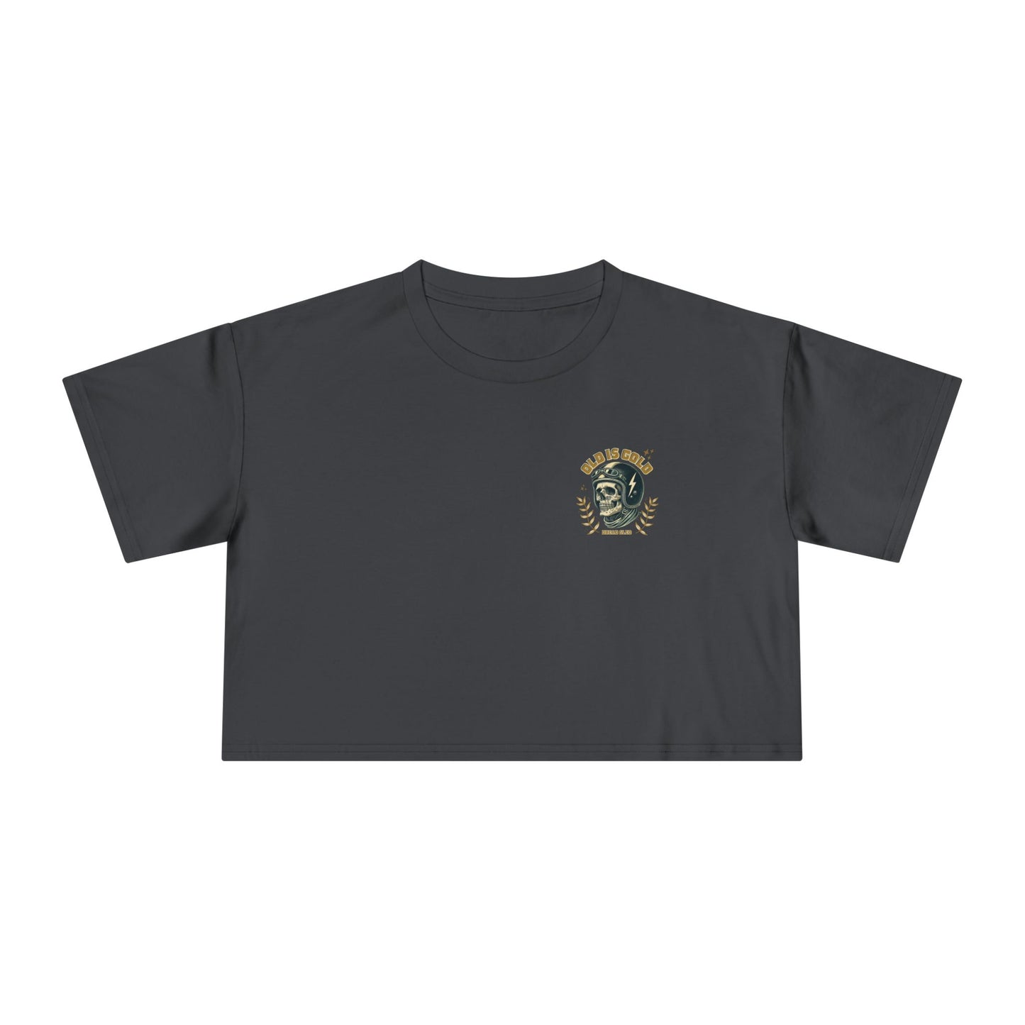 'Old is Gold' Wrenched & Cropped – Women’s Crop Tee