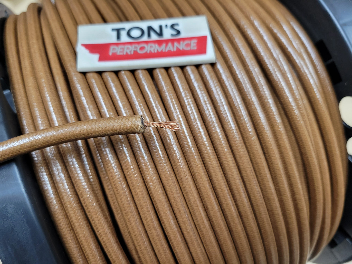 Cloth Braided Plug Wires Harley Sportster 1988 - 2003 / PAIR OF SHORT WIRES FOR RELOCATED COIL