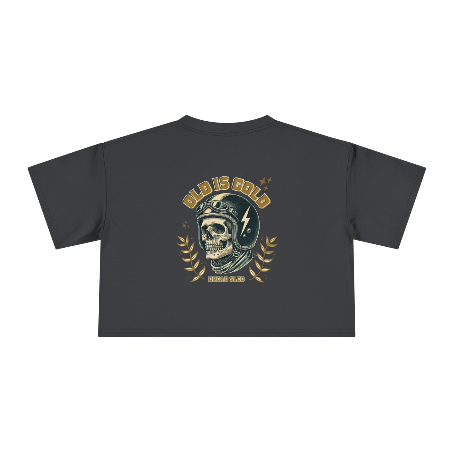'Old is Gold' Wrenched & Cropped – Women’s Crop Tee