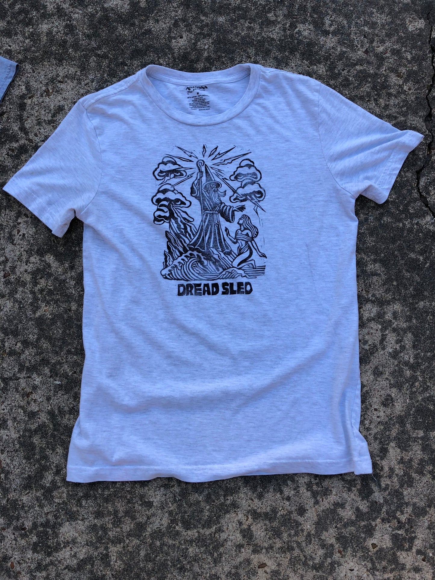 Limited Run Linocut Shirt- Wizard