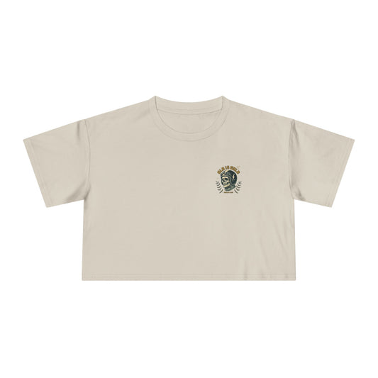 'Old is Gold' Wrenched & Cropped – Women’s Crop Tee
