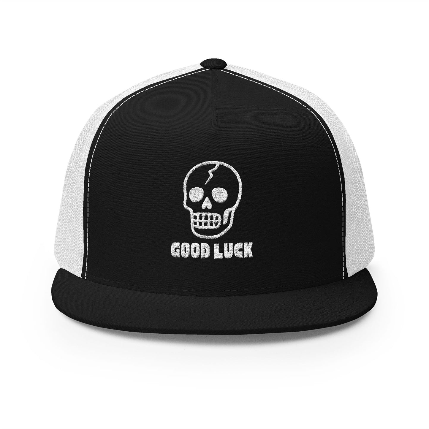 Good Luck Embroidered Trucker Cap