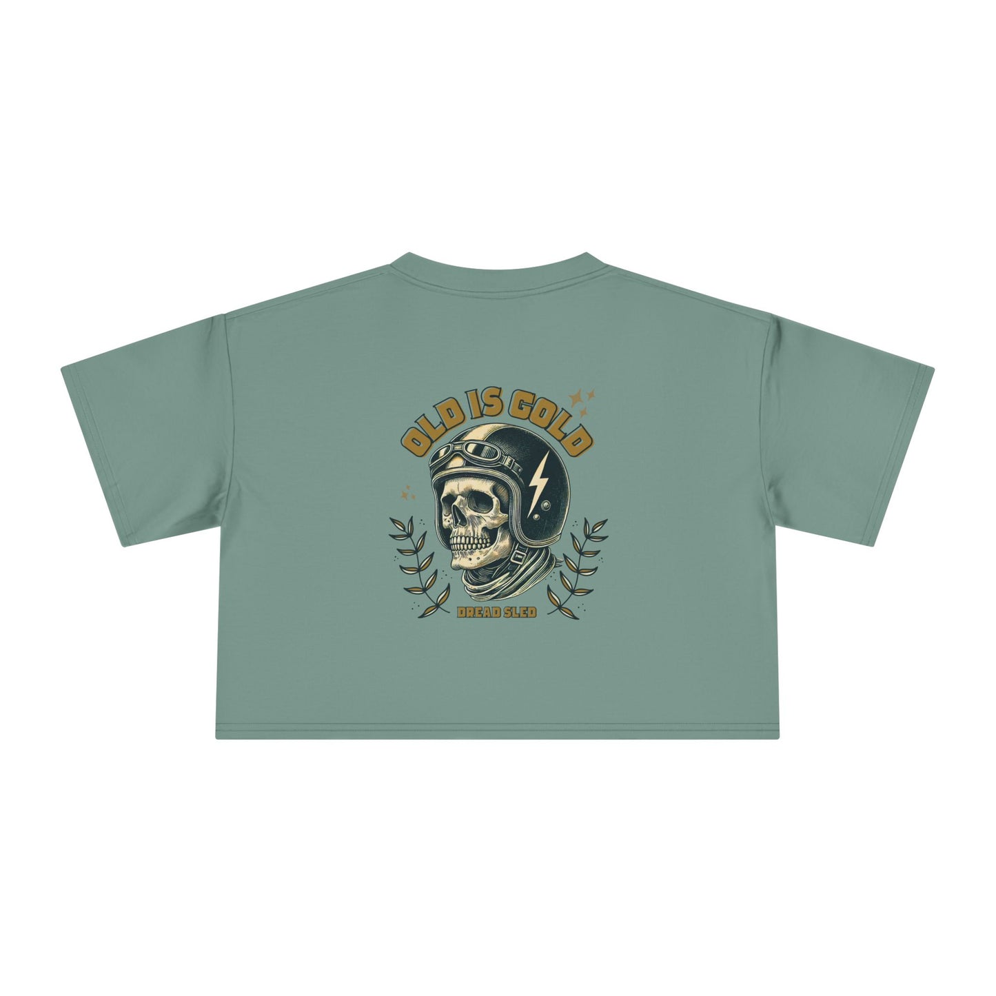 'Old is Gold' Wrenched & Cropped – Women’s Crop Tee