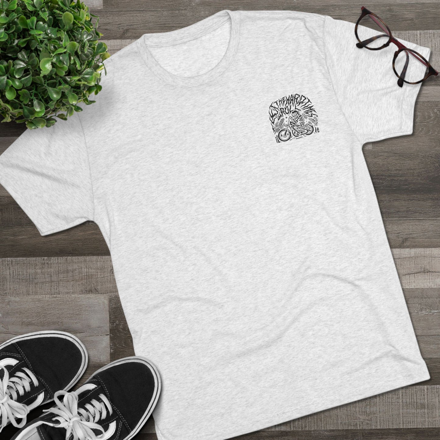 Let The Hard Times Roll | Tri-Blend Tee | Dread Sled Motorcycle Apparel