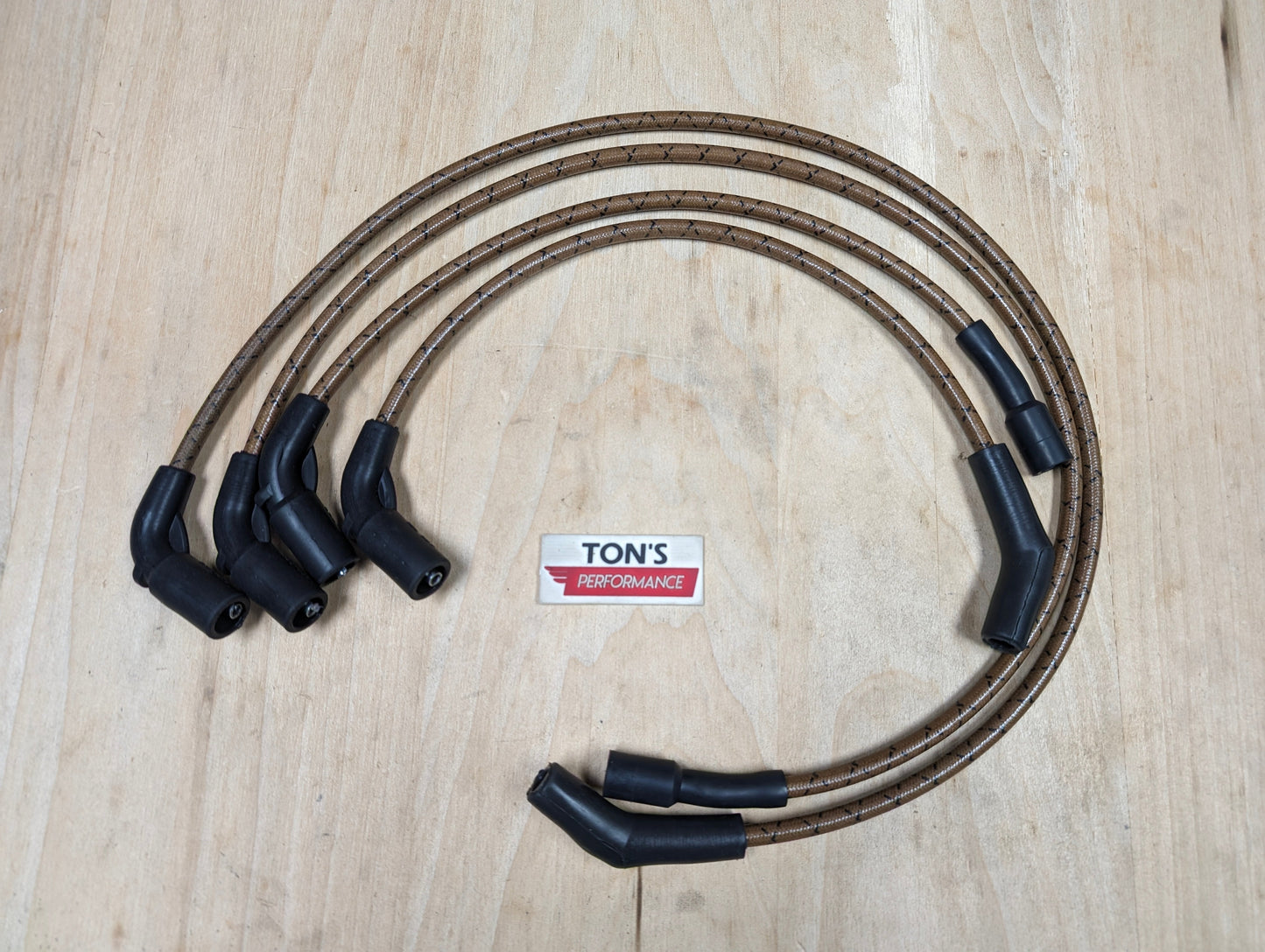 Cloth Braided 8mm Harley Davidson 2017-2023 M8 Road King / Street Glide FLHX Spark Plug Wires