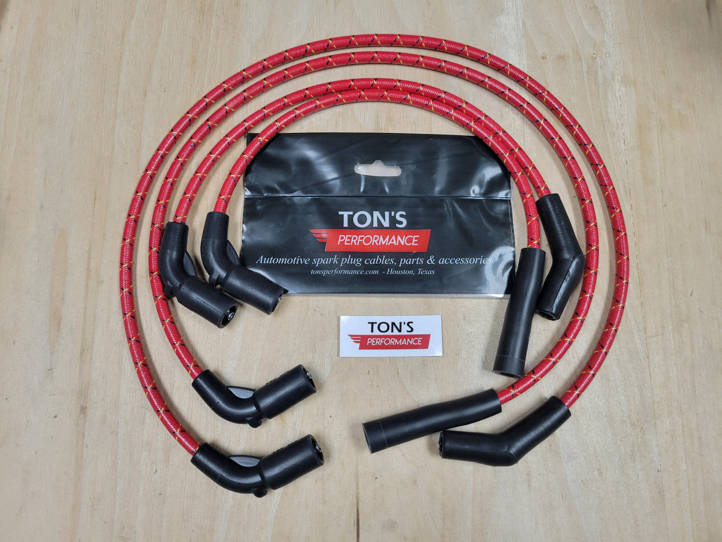 Cloth Braided 8mm Harley Davidson 2017-2023 M8 Road King / Street Glide FLHX Spark Plug Wires