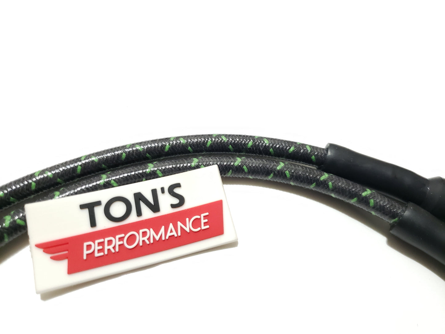 Cloth Braided Plug Wires Harley Sportster 2004 - 2006 / PAIR OF REPLACEMENT OEM LENGTH WIRES