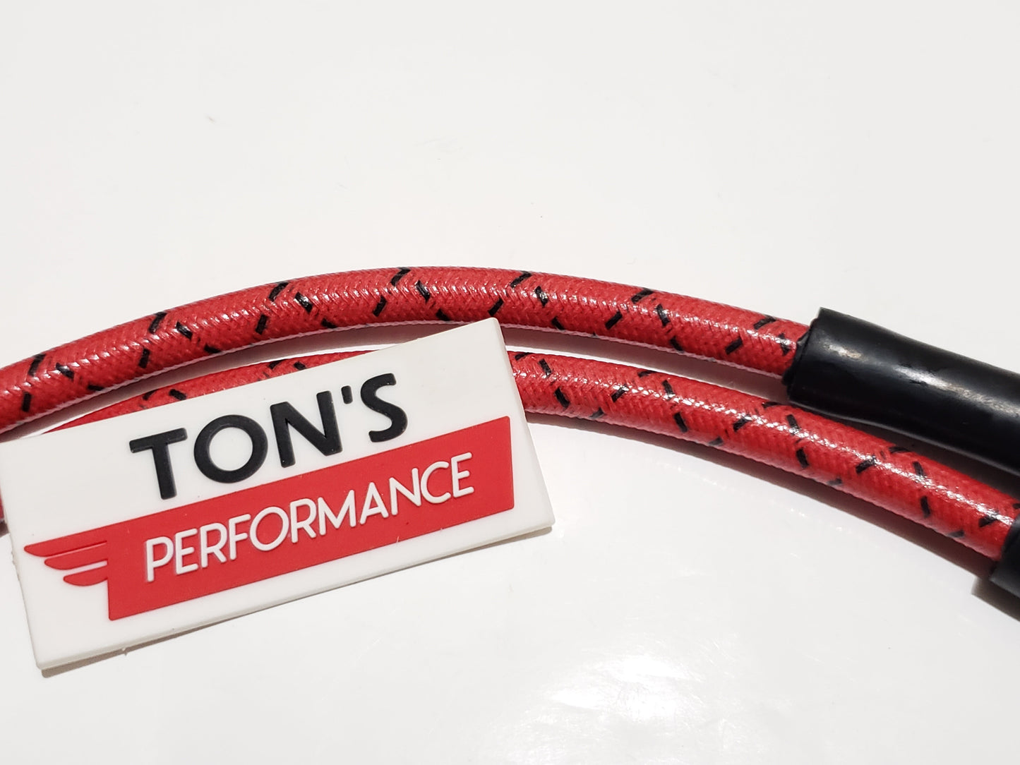 Cloth Braided Plug Wires Harley Sportster 2004 - 2006 / PAIR OF REPLACEMENT OEM LENGTH WIRES