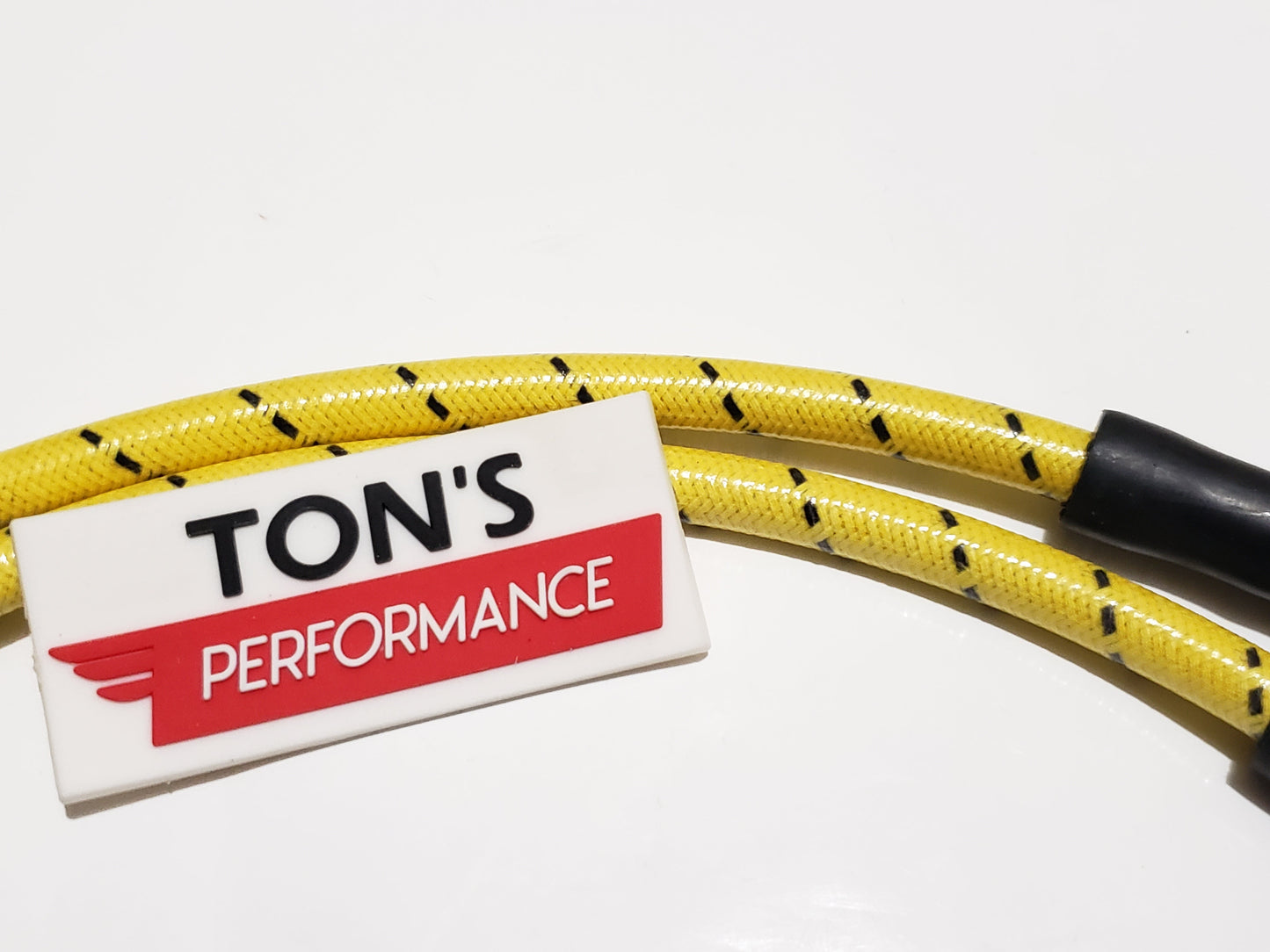 Cloth Braided Plug Wires Harley Sportster 2004 - 2006 / PAIR OF REPLACEMENT OEM LENGTH WIRES