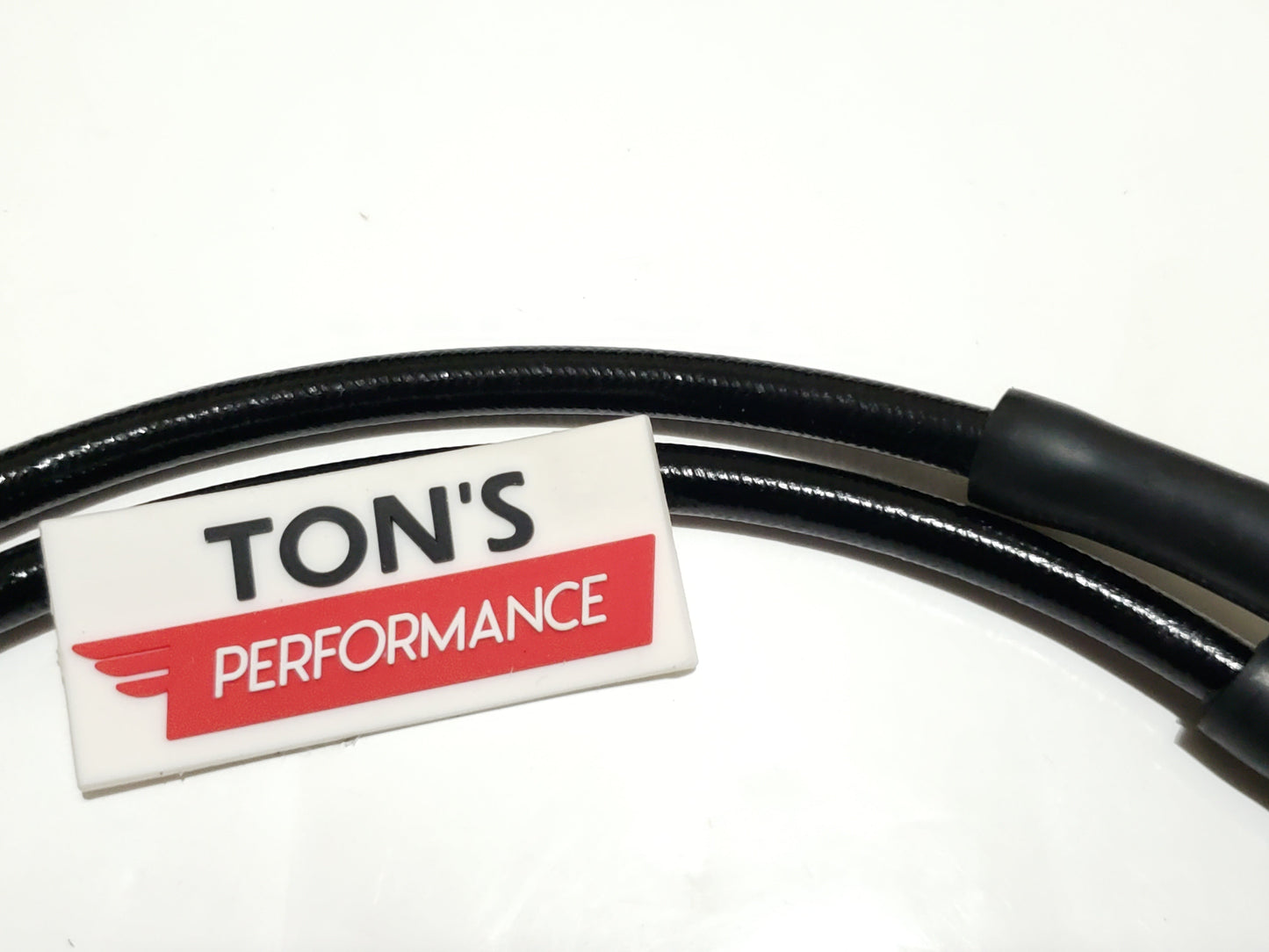Cloth Braided Plug Wires Harley Dyna Softail 1991 - 1998 / PAIR OF REPLACEMENT OEM LENGTH WIRES