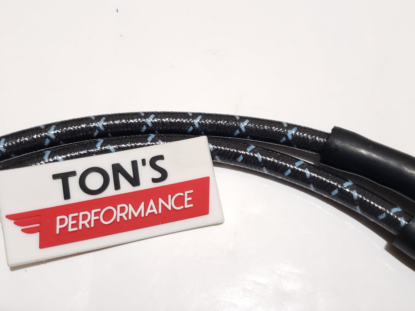 Cloth Braided Plug Wires Harley Dyna Softail 1991 - 1998 / PAIR OF REPLACEMENT OEM LENGTH WIRES