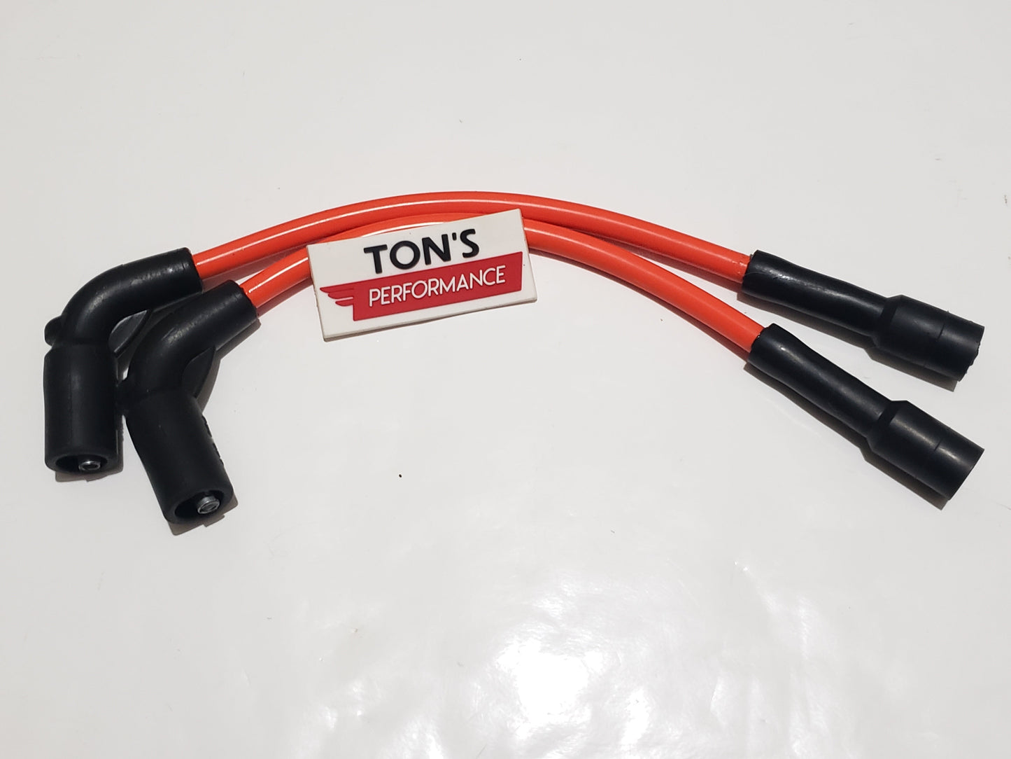 Silicone Plug Wires Harley Sportster 2007+ / PAIR OF SHORT WIRES FOR RELOCATED COIL