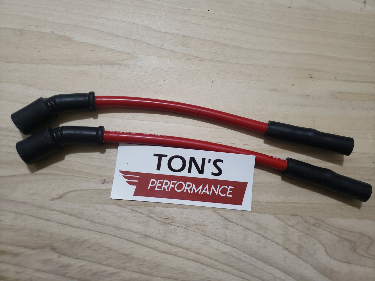 Silicone Plug Wires Harley Sportster 2007+ / PAIR OF SHORT WIRES FOR RELOCATED COIL