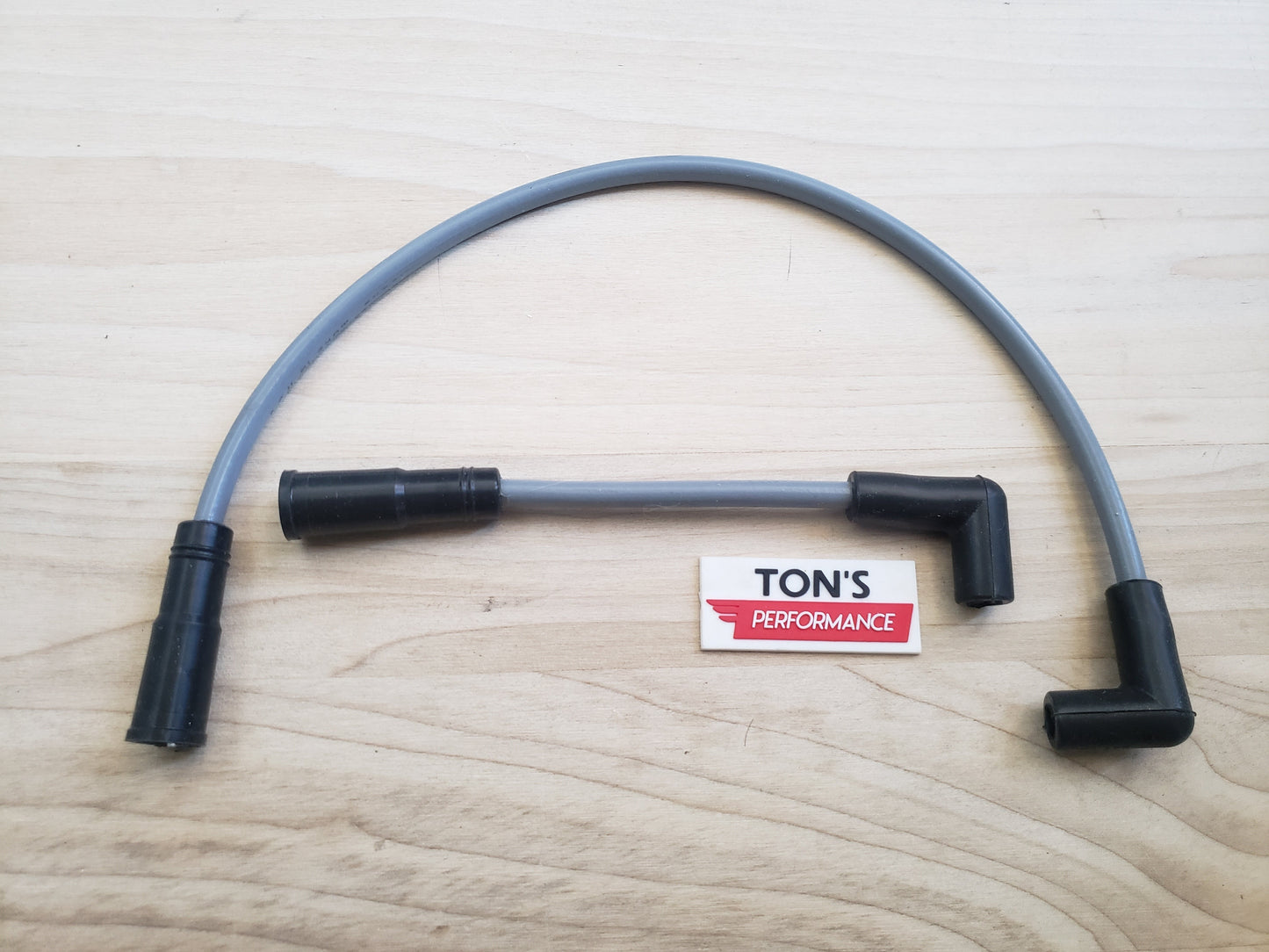 Ton's 8mm Spark Plug Wires - Harley Dyna Softail 1999 - 2017 / PAIR OF REPLACEMENT OEM LENGTH WIRES