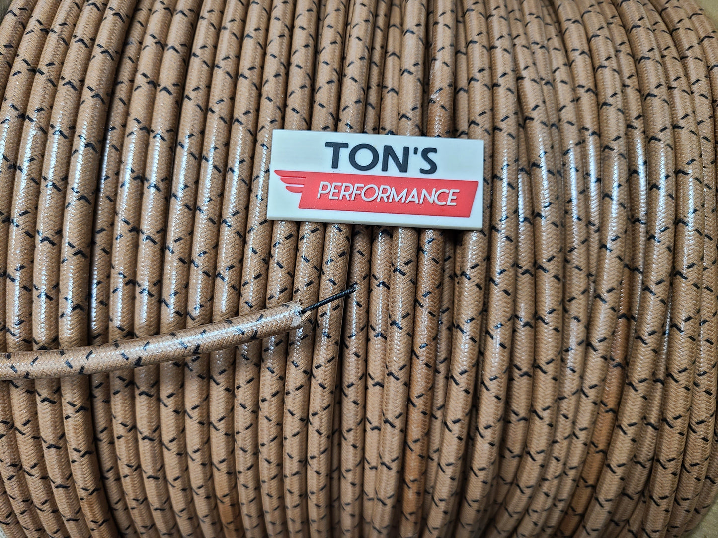 Cloth Braided Plug Wires Harley Sportster 2004 - 2006 / PAIR OF REPLACEMENT OEM LENGTH WIRES