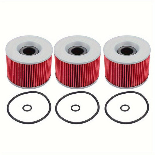 3pcs Hipa HF401 Oil Filters For Kawasaki Engine KZ700A ZX550 ZL900A ZX1000