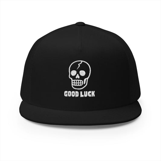 Good Luck Embroidered Trucker Cap