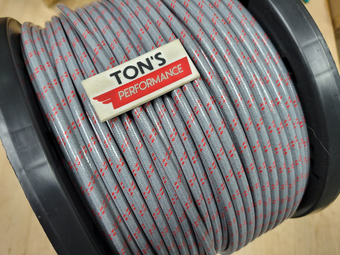 Cloth Braided Plug Wires Harley Sportster 1988 - 2003 / PAIR OF SHORT WIRES FOR RELOCATED COIL