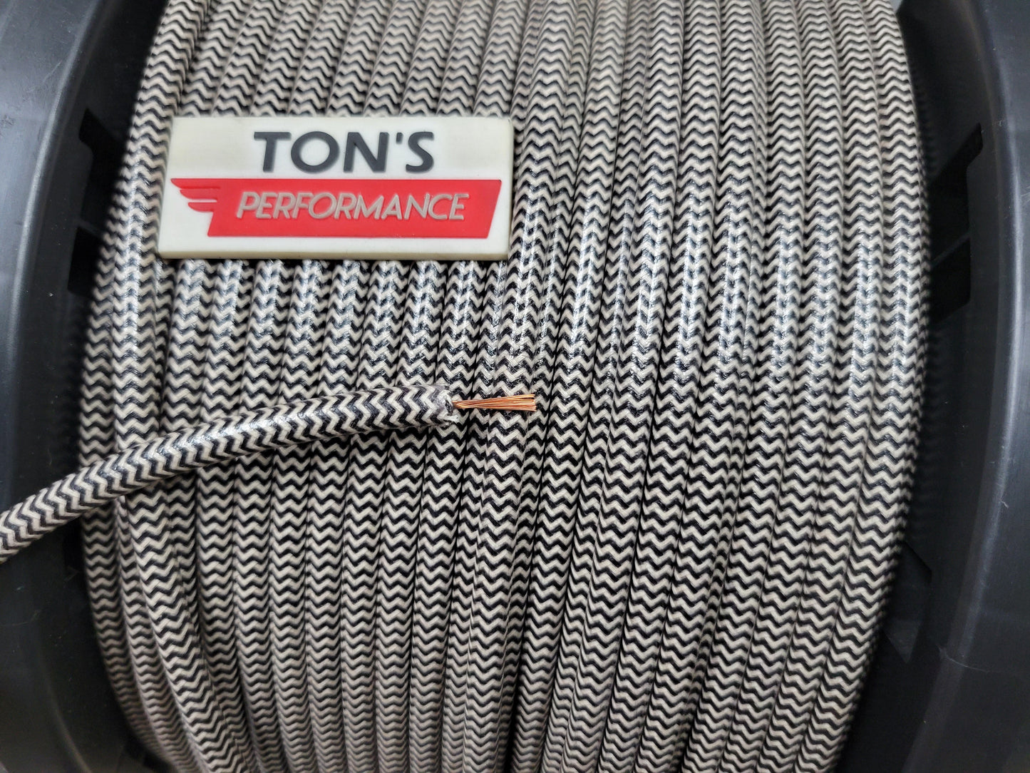 Cloth Braided Plug Wires Harley Sportster 1988 - 2003 / PAIR OF SHORT WIRES FOR RELOCATED COIL