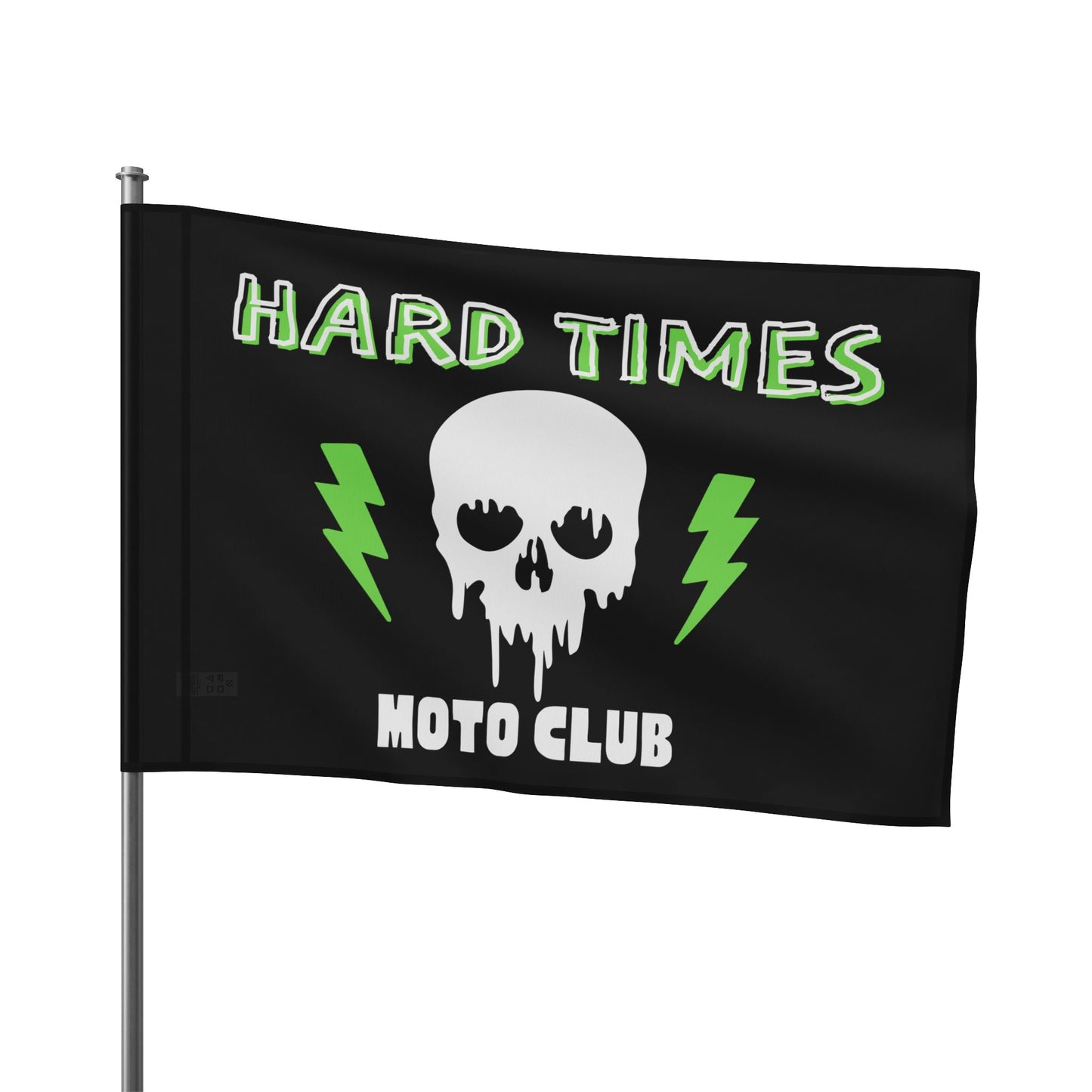 Hard Time Moto Club Flag | Dread Sled
