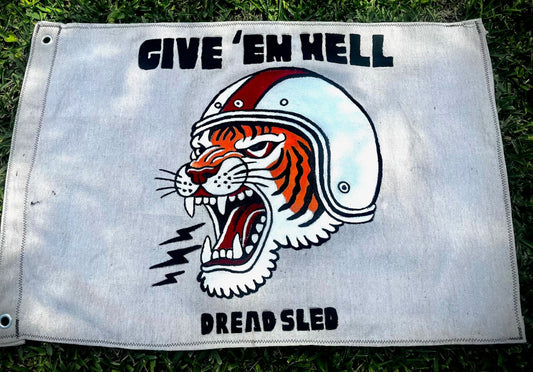 Hand Painted Garage Flag