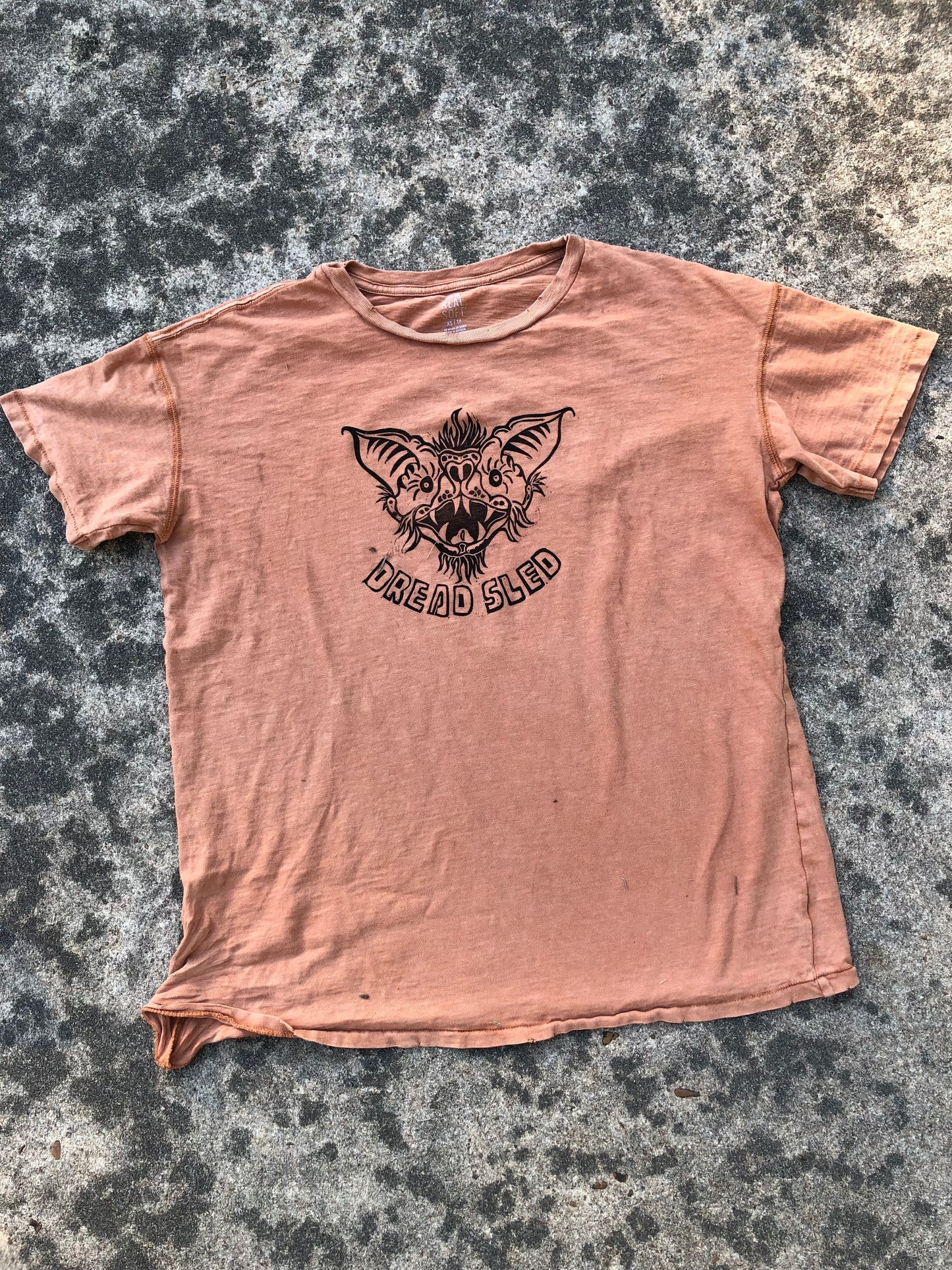 Limited Run Linocut Shirt- Bat
