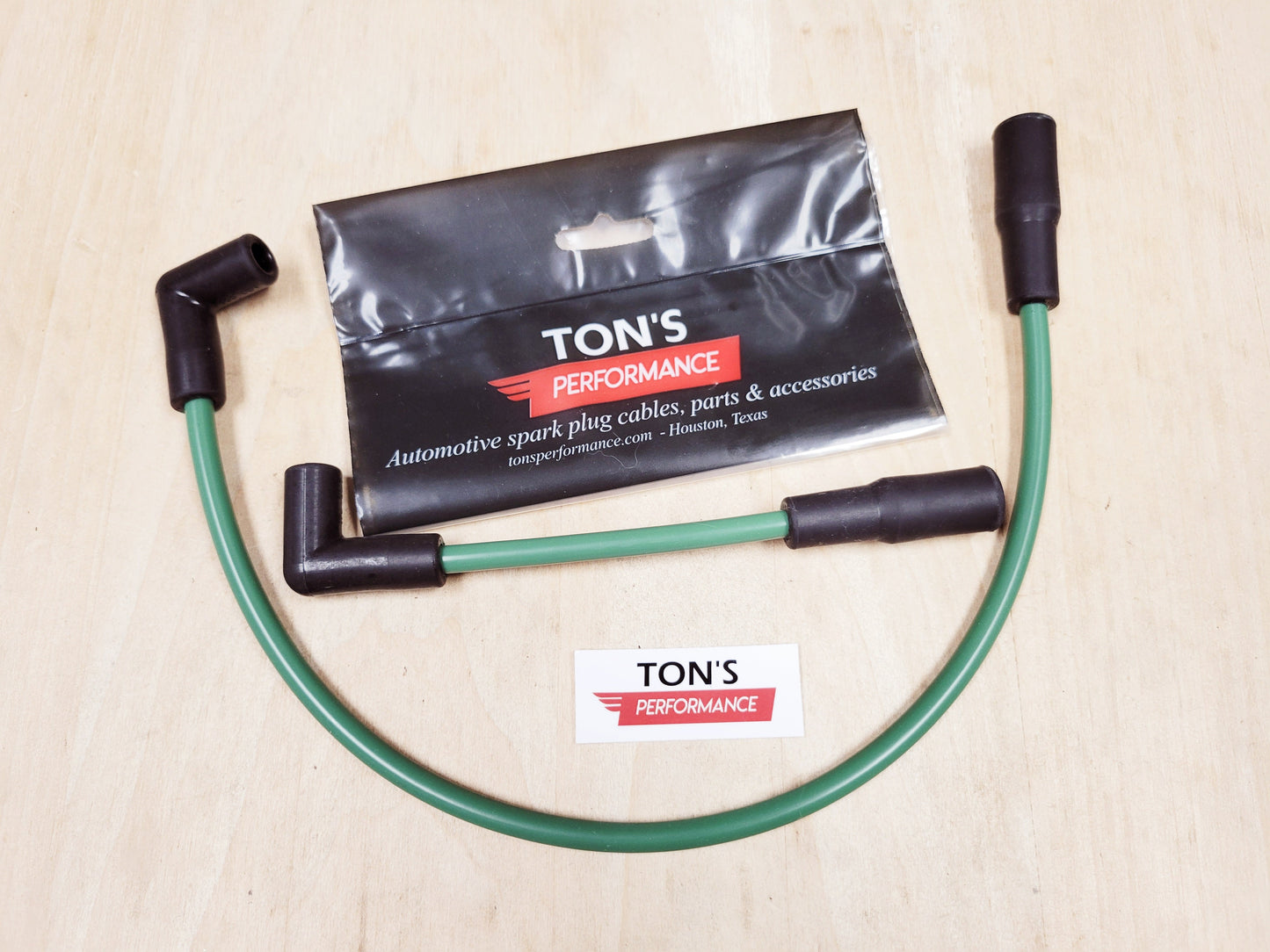 Ton's 8mm Spark Plug Wires - Harley Dyna Softail 1999 - 2017 / PAIR OF REPLACEMENT OEM LENGTH WIRES