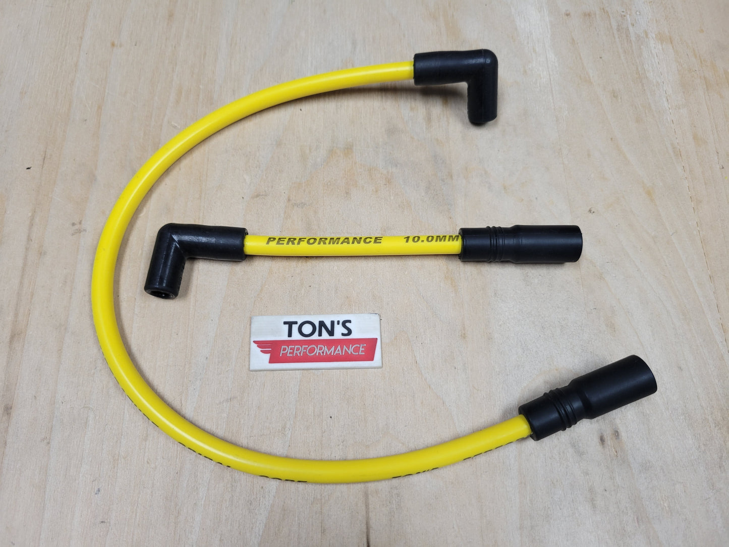 Ton's 10mm Spark Plug Wires - Harley Dyna Softail 1999 - 2017 / PAIR OF REPLACEMENT OEM LENGTH WIRES