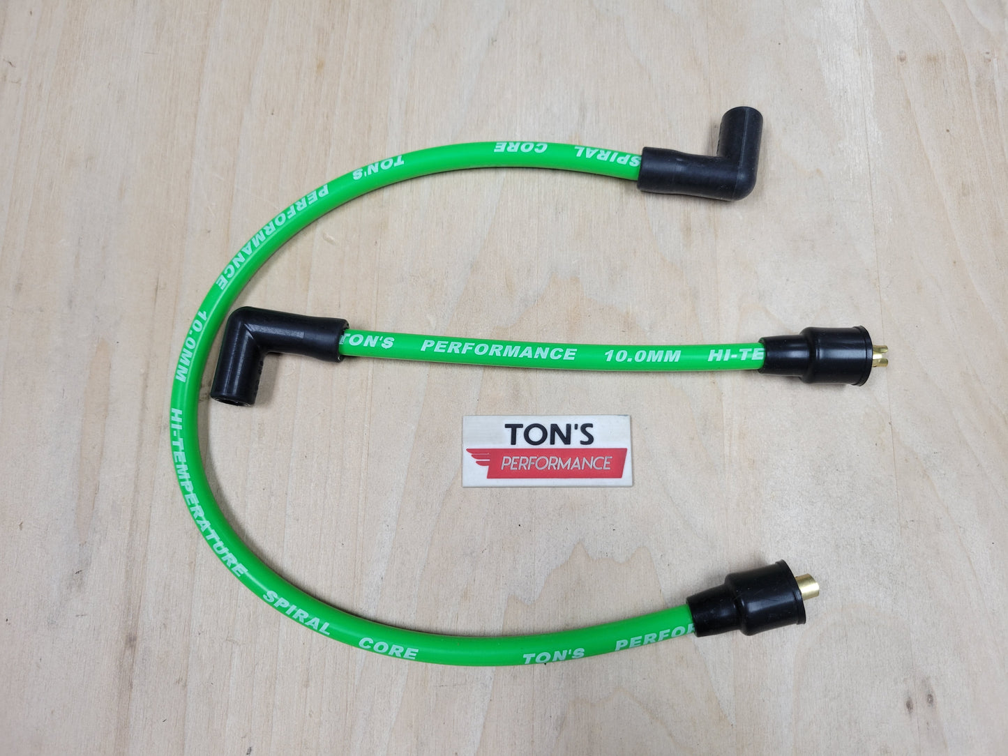 Ton's 10mm Spark Plug Wires - Harley Dyna Softail 1986 - 1998 / PAIR OF REPLACEMENT OEM LENGTH WIRES