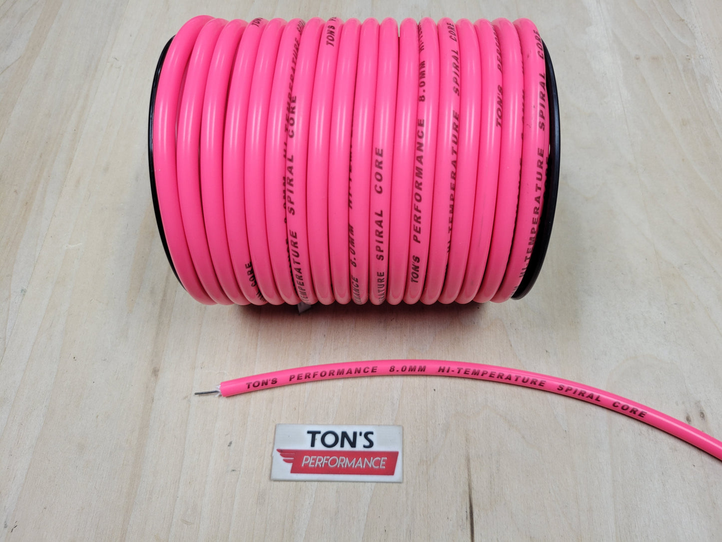 Ton's Performance 8mm Spiral Suppression Core 100% Silicone Spark Plug wire [Sold By The Foot]