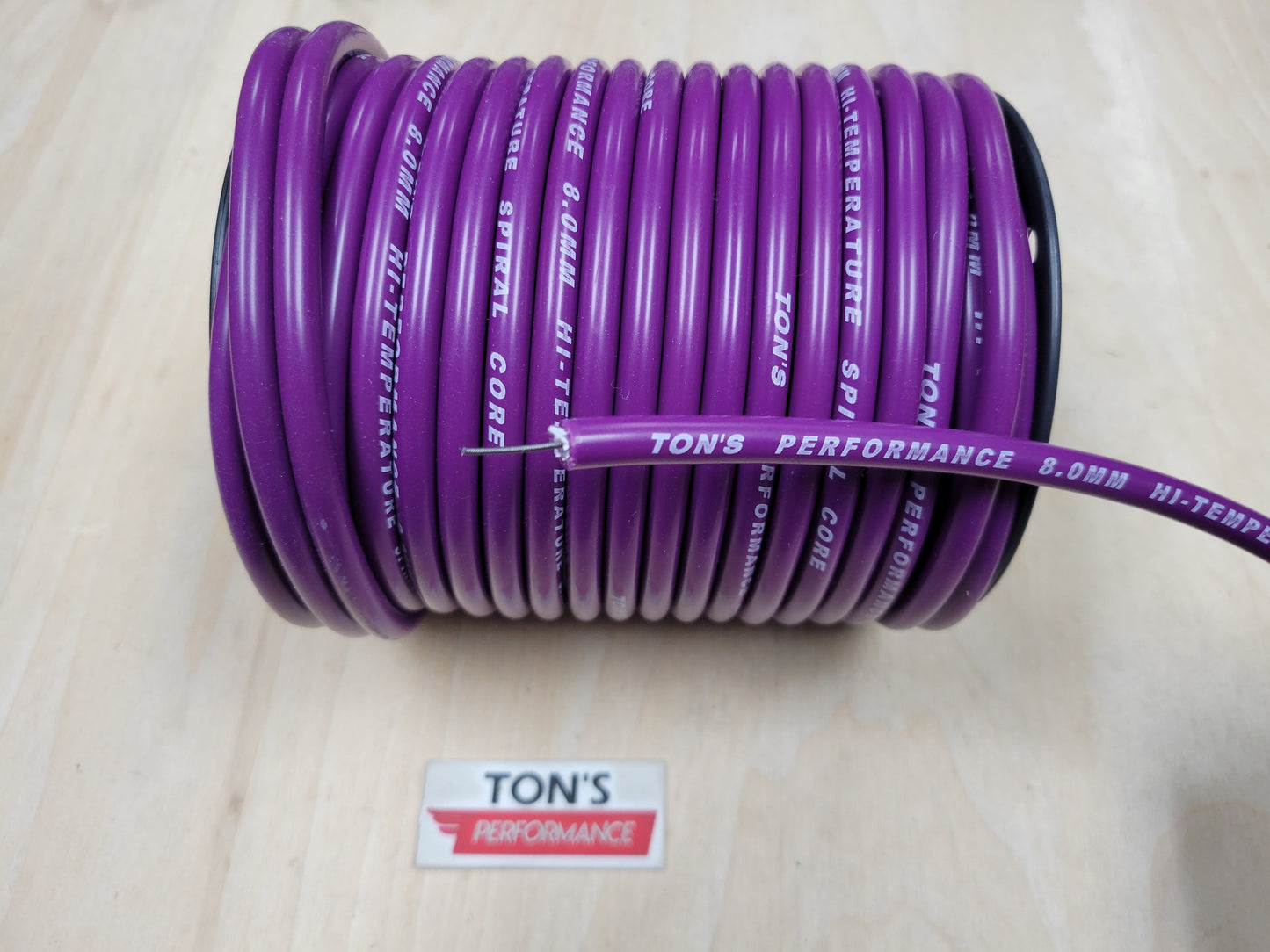 Ton's Performance 8mm Spiral Suppression Core 100% Silicone Spark Plug wire [Sold By The Foot]