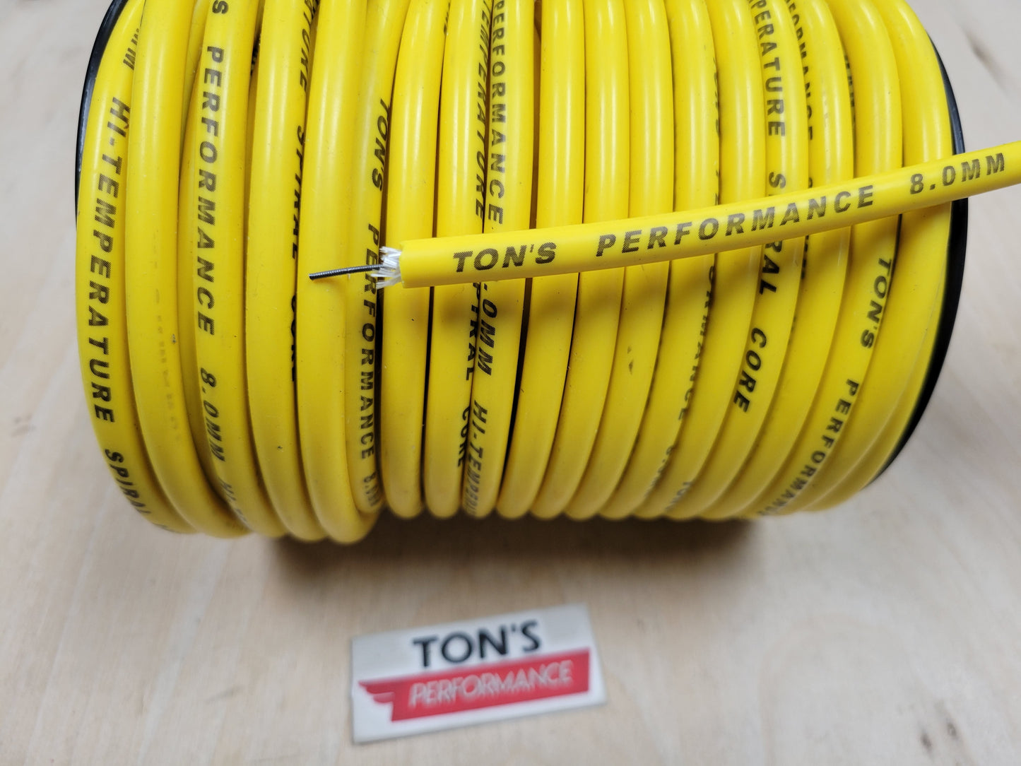 Ton's Performance 8mm Spiral Suppression Core 100% Silicone Spark Plug wire [Sold By The Foot]