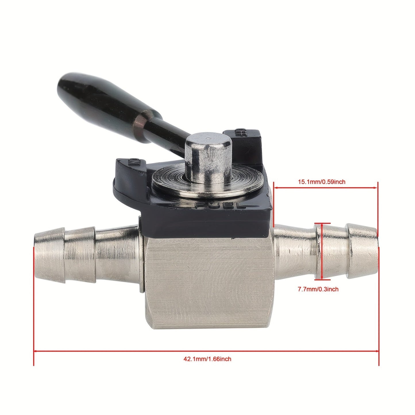 1/4 Heavy Duty Inline Fuel Shut Off Valve - 180 Degree Oregon 07-403 Compatible, Gasoline-Powered, Durable Cut Petcock for Diesel Petrol Engines - Hipa Brand